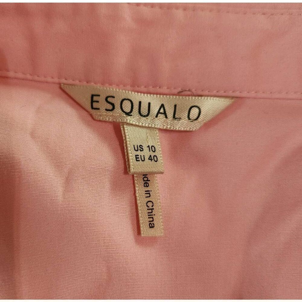 Esqualo Poplin Puff Sleeve Dress Size 10 - Picture 6 of 7